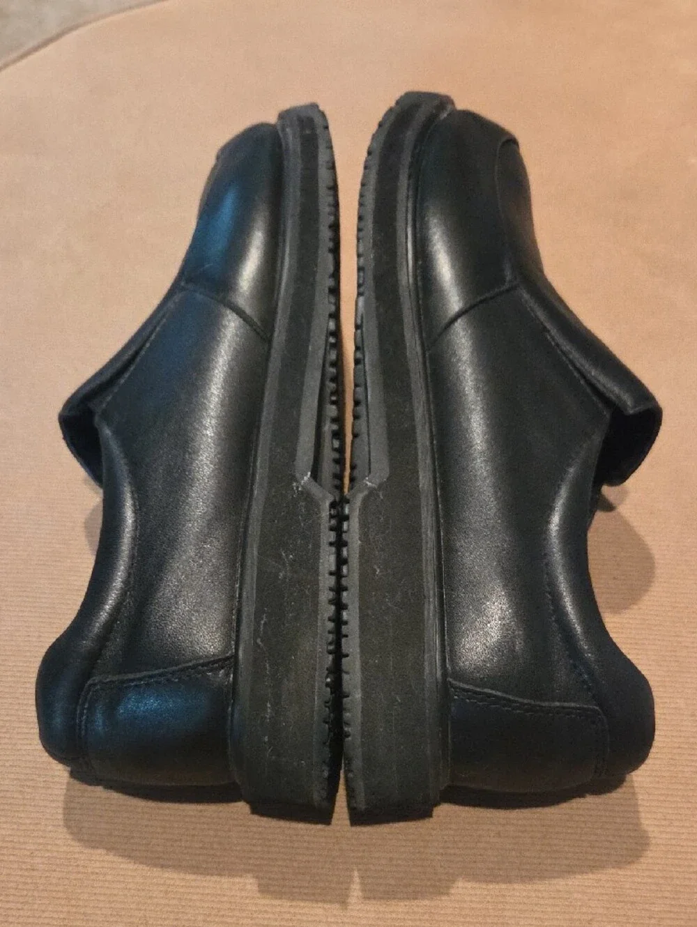 Propet Men's Black Slip-On Leather Dress Shoes 10.5M MSR004